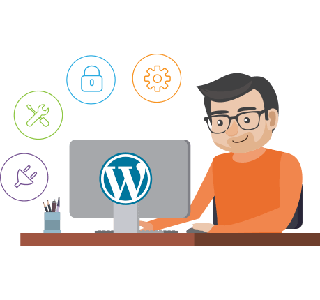 Wordpress development png banner